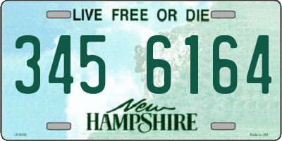 NH license plate 3456164