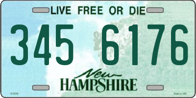 NH license plate 3456176
