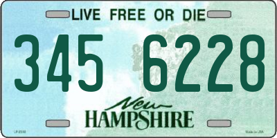 NH license plate 3456228