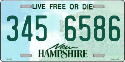 NH license plate 3456586
