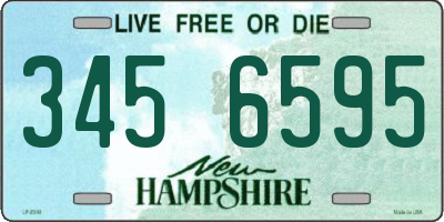 NH license plate 3456595