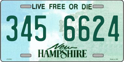 NH license plate 3456624