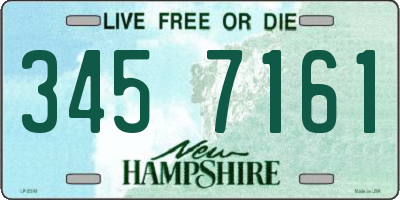 NH license plate 3457161