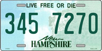 NH license plate 3457270