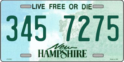 NH license plate 3457275