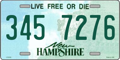 NH license plate 3457276