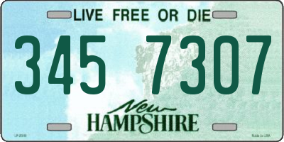 NH license plate 3457307