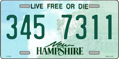 NH license plate 3457311