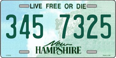 NH license plate 3457325