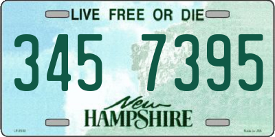 NH license plate 3457395