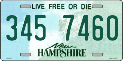 NH license plate 3457460