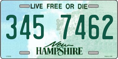 NH license plate 3457462