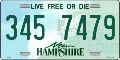 NH license plate 3457479