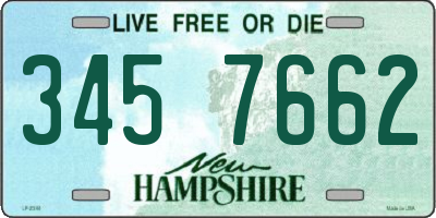 NH license plate 3457662