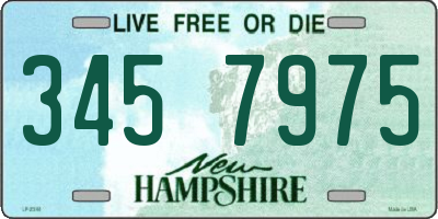 NH license plate 3457975