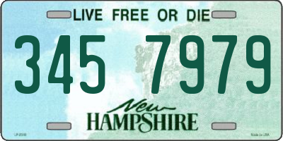 NH license plate 3457979