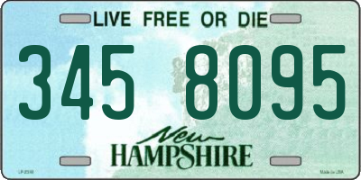 NH license plate 3458095