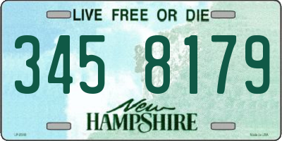NH license plate 3458179