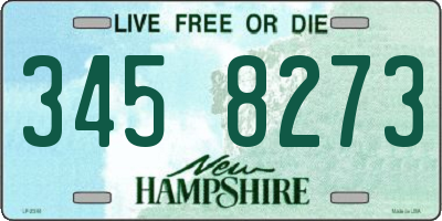 NH license plate 3458273