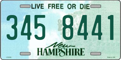 NH license plate 3458441