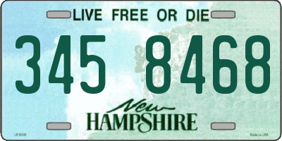 NH license plate 3458468