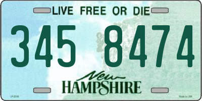 NH license plate 3458474