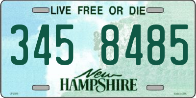 NH license plate 3458485