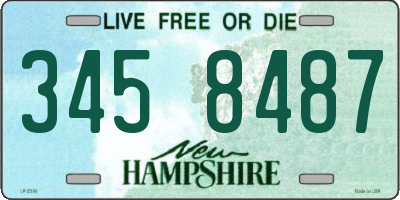 NH license plate 3458487