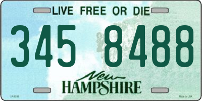 NH license plate 3458488