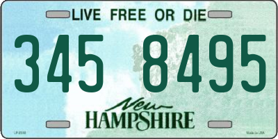 NH license plate 3458495