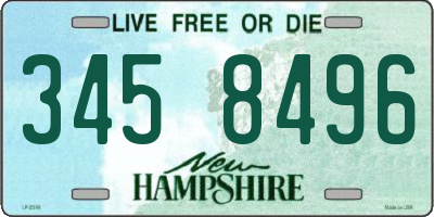 NH license plate 3458496