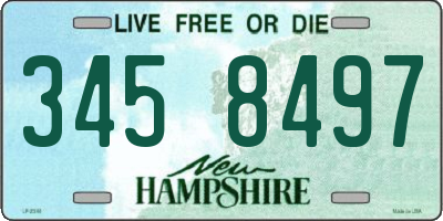 NH license plate 3458497
