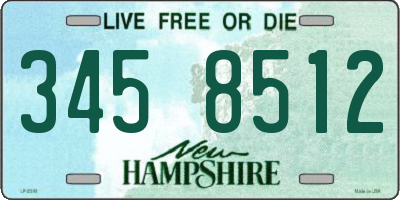 NH license plate 3458512
