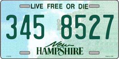 NH license plate 3458527