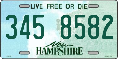 NH license plate 3458582