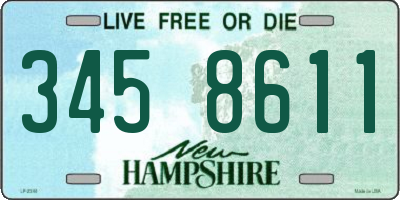 NH license plate 3458611