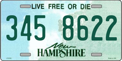 NH license plate 3458622