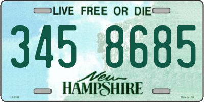 NH license plate 3458685