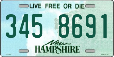 NH license plate 3458691