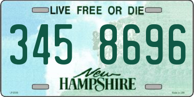 NH license plate 3458696