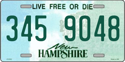 NH license plate 3459048