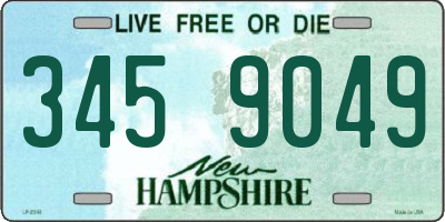 NH license plate 3459049