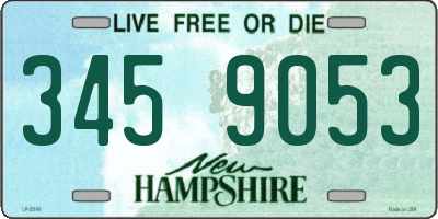 NH license plate 3459053