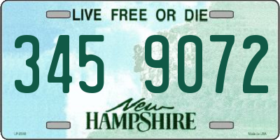 NH license plate 3459072