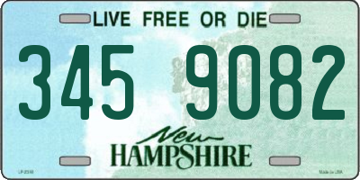 NH license plate 3459082