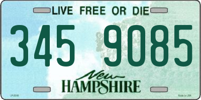 NH license plate 3459085
