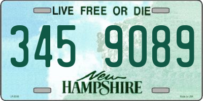 NH license plate 3459089