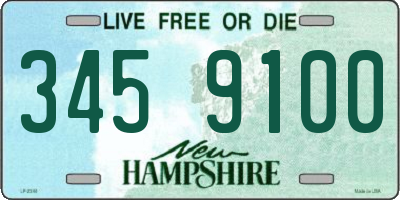 NH license plate 3459100