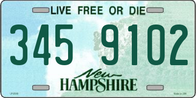 NH license plate 3459102