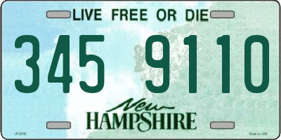 NH license plate 3459110